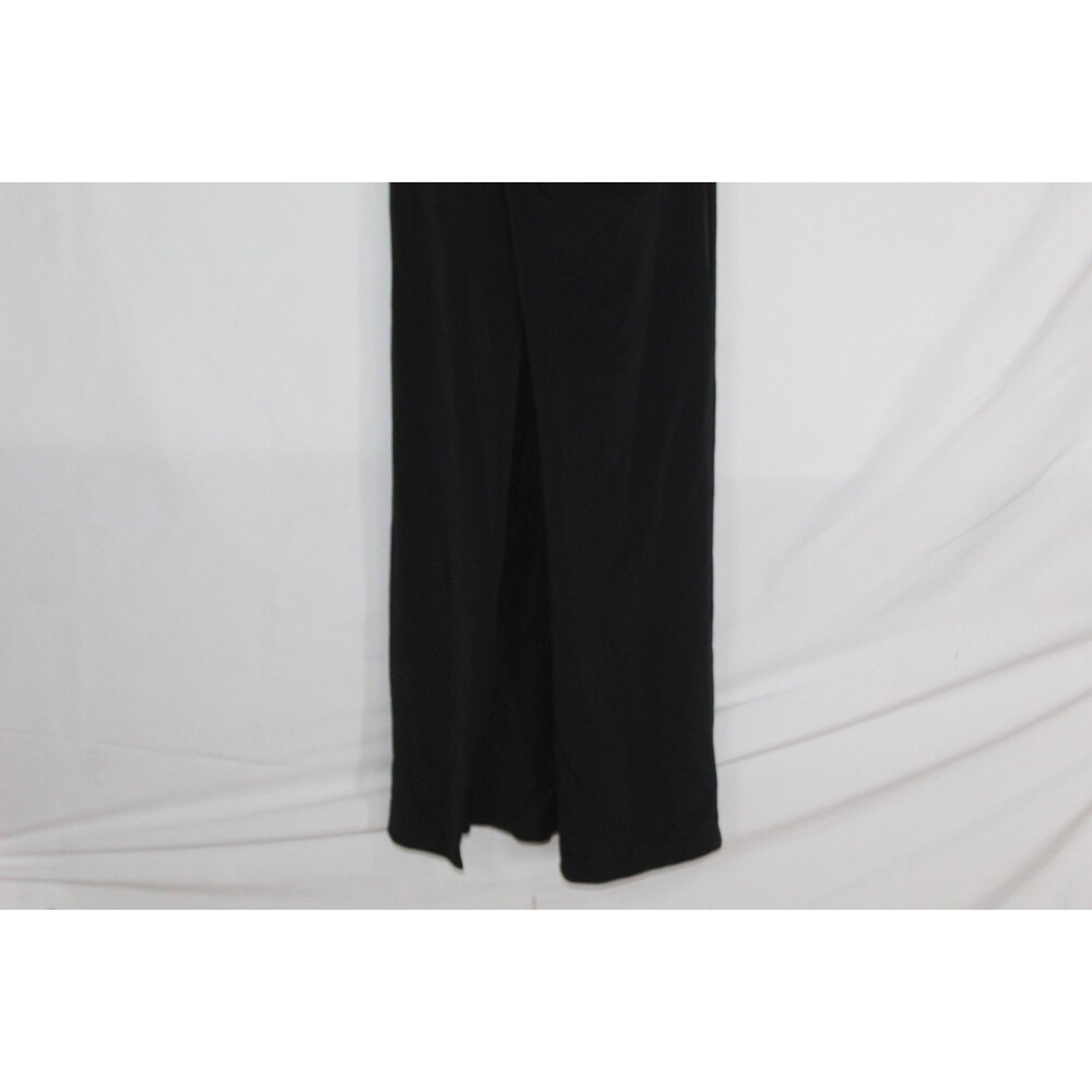 Dear Moon women's black formal gown size 1 stretch feather neckline corset ruche - Picture 6 of 15
